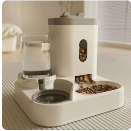 Automatic Feeder Dog Cat Food Bowl With Water Fountain Large Capacity Pet Food Storage Dispenser Container Puppy Pet Accessories